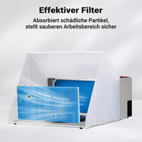 Cabina di aspirazione per verniciatura ad aerografo 4 m³/min Aspiratore vernice