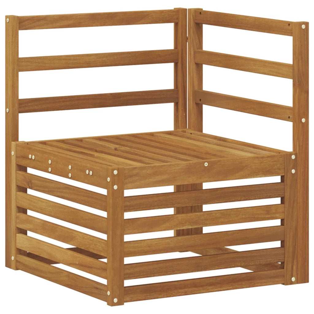 Set di divani da esterno 8 pz Naturale Legno di Acacia Massello 3384145