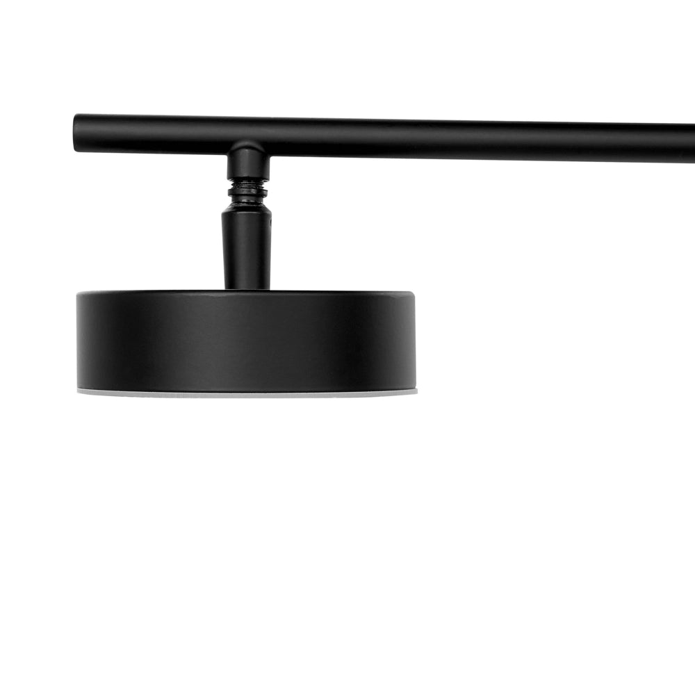 Lampadario LED in metallo nero 69 cm 4 luci binario moderno sala da pranzo soggiorno
