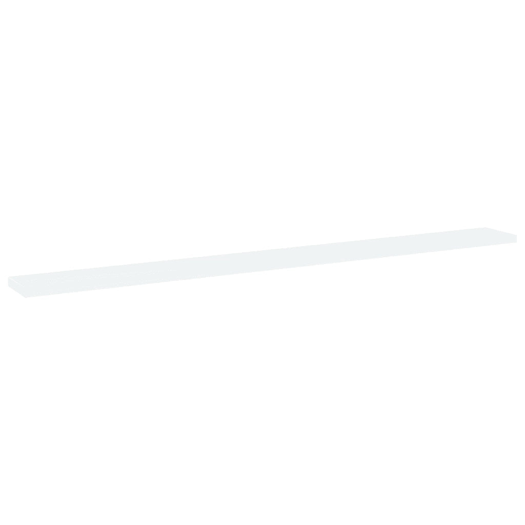 Ripiani per Libreria 4pz Bianchi 100x10x1,5cm Legno Multistrato 805362