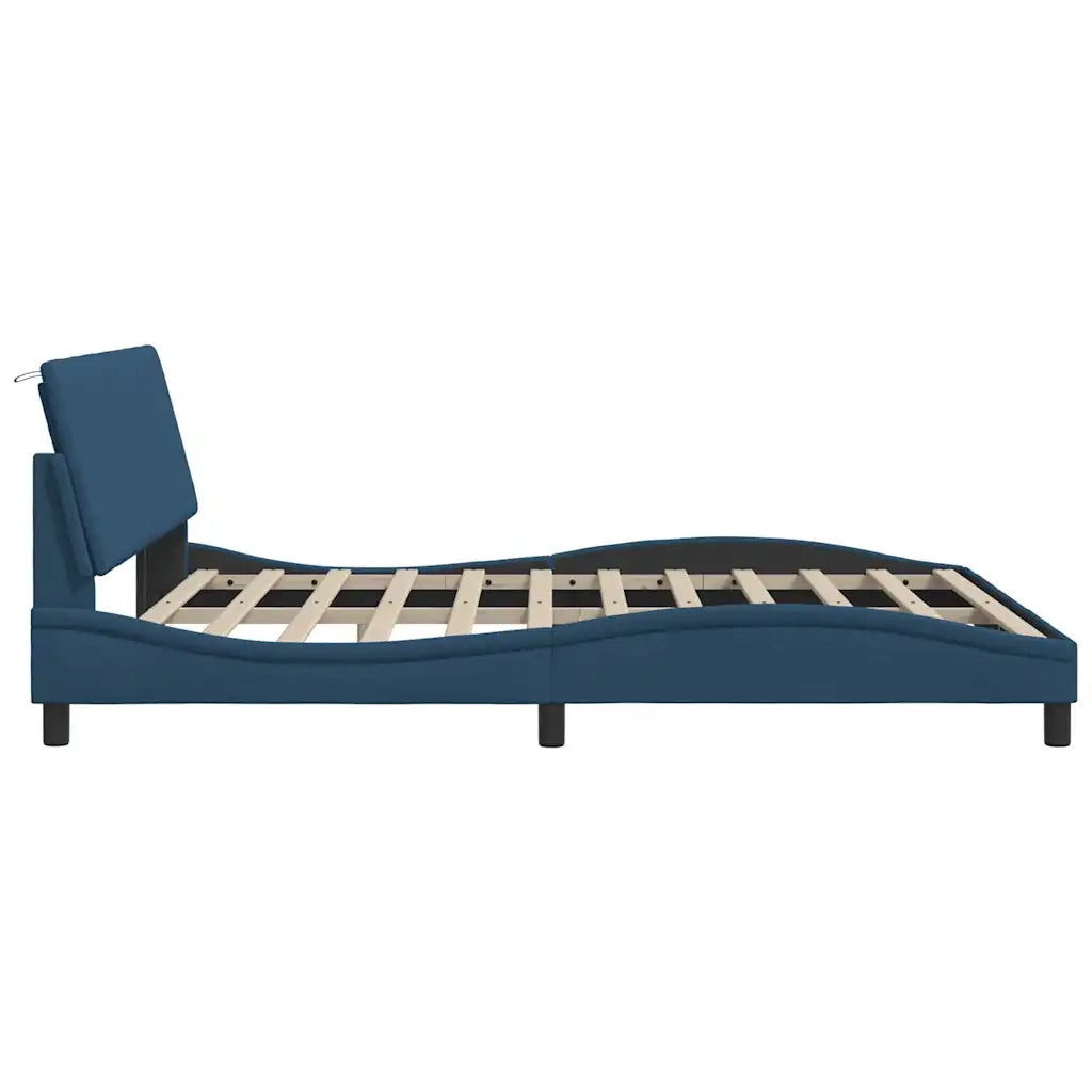 Giroletto senza Materasso Hanko Blu 180x200 cm in Tessuto 3310411