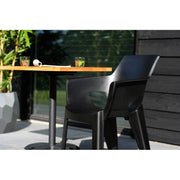 1 sedia da giardino impilabile IVY - Nero