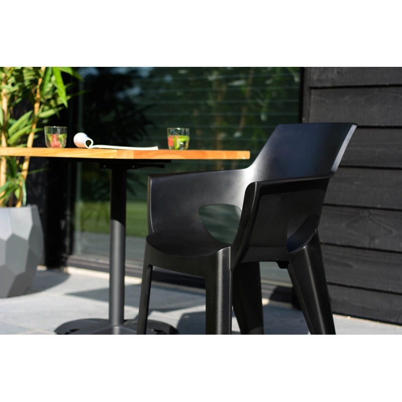 1 sedia da giardino impilabile IVY - Nero