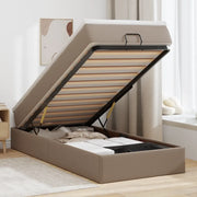 Struttura Letto Pouf con Materasso 100x200 cm Similpelle