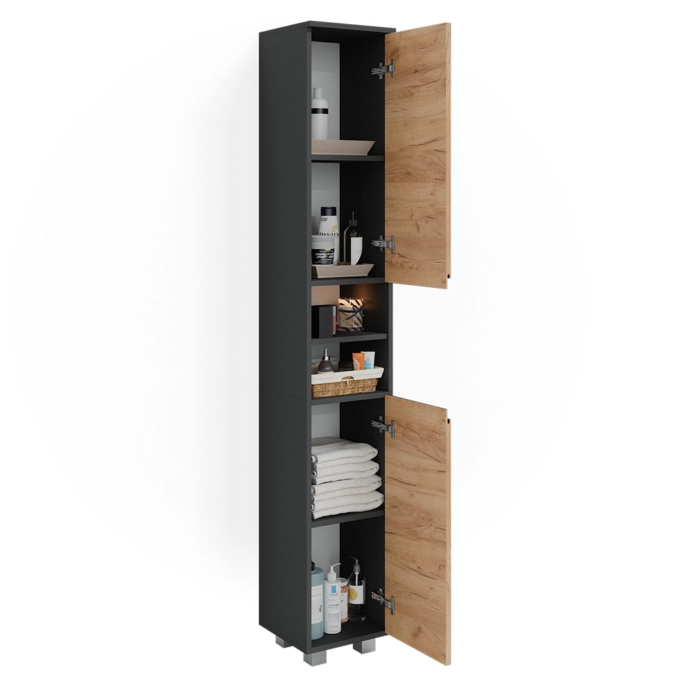 Vicco Mobile bagno alto Grigio 30 x 190 cm