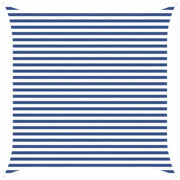 Vela Parasole | Telo Ombra | Vela da ombra solare Blu e Bianco 3,6 x 3,6 m