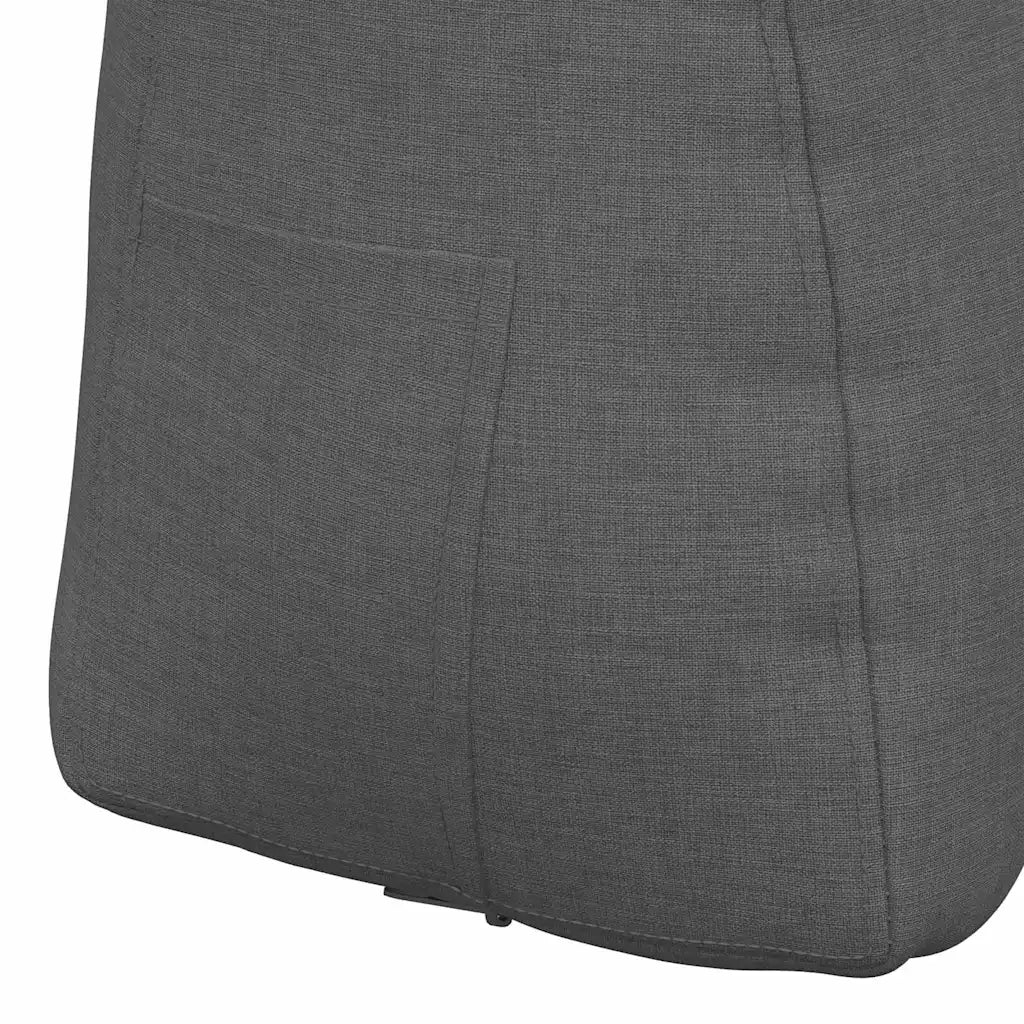 Cuscino per Schiena | Cuscino dorsale Grigio scuro 60 x 24 x 50 cm Tessuto