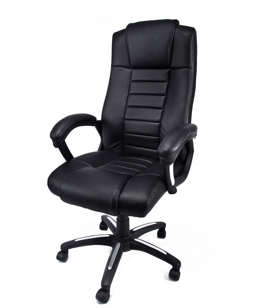 Poltrona ergonomica girevole da Ufficio Presidenziale in ecopelle Modello Revolution