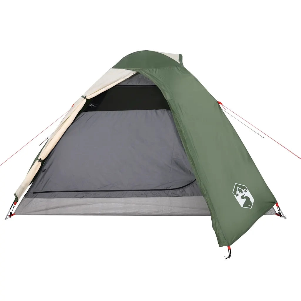 Tenda da Campeggio a Cupola per 3 Persone Verde Impermeabile 94331