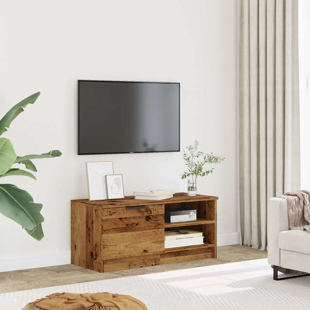 vidaXL Mobile Porta TV Legno Vecchio 80x35x36,5 cm Legno Multistrato