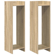 Supporto per piante | Sostegno per piante 2 pz Rovere Sonoma 30 x 30 x 100 cm