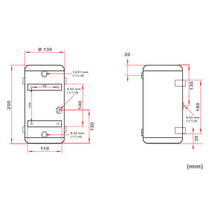 Serbatoio a pressione di ricambio da 3 l per compressore per aerografi AS189
