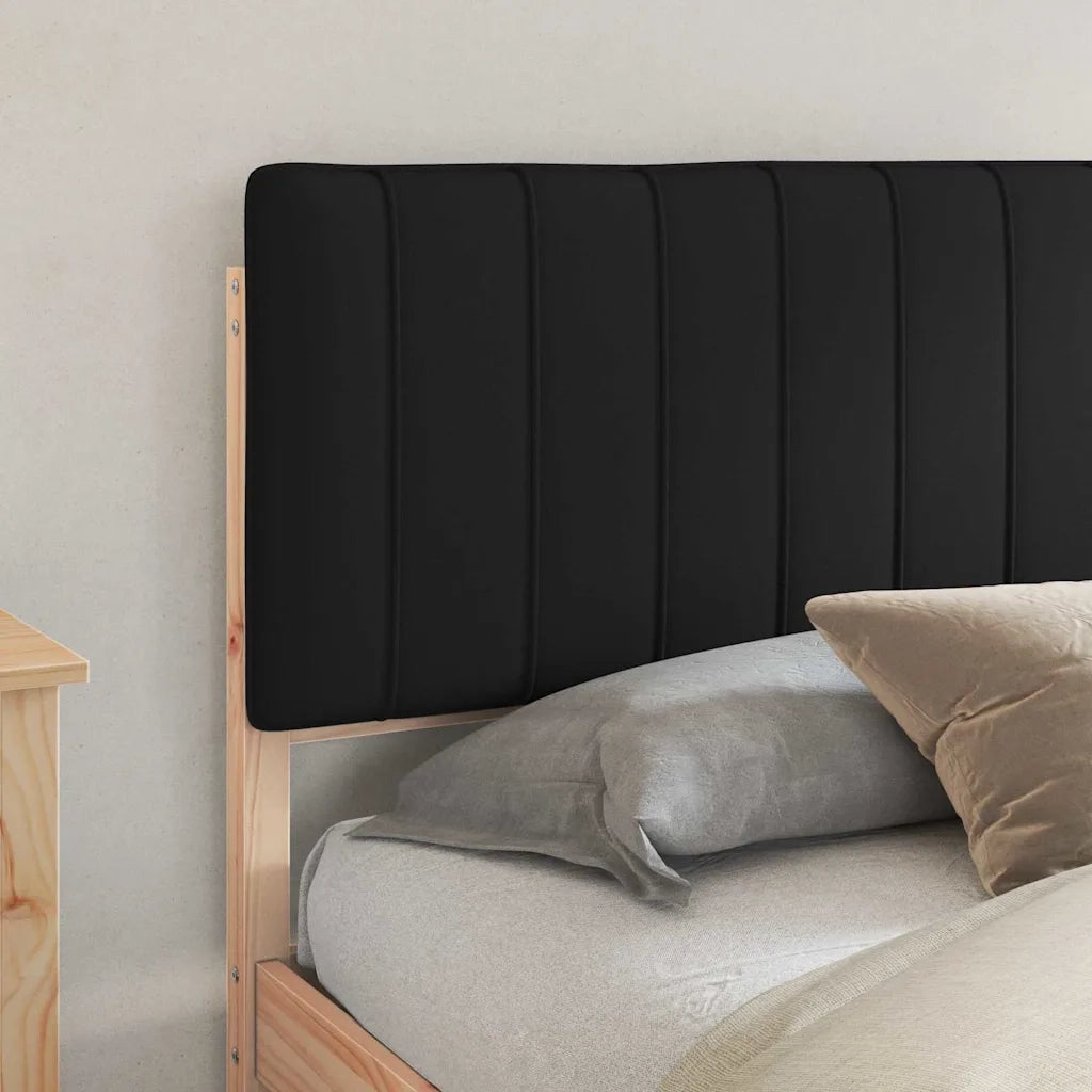 Letto con Testiera Rivestita Nero 180 x 200 cm 878031