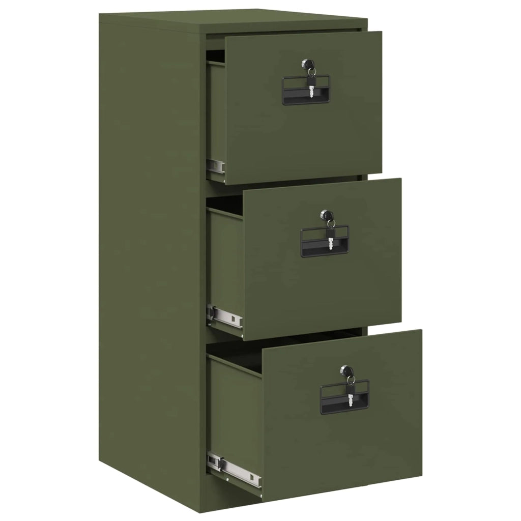 Armadio per File con cassetto Verde oliva 44 x 50 x 106.5 cm 891602
