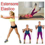 Trade Shop - Estensore Elastico Allenamento Yoga Bodytrainer Fitness Resistance Trainer -