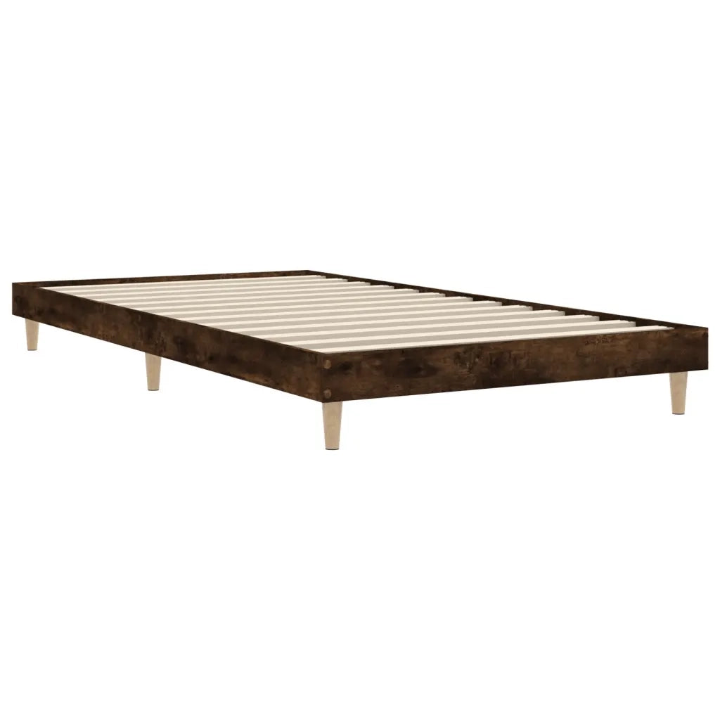 Giroletto senza Materasso Rovere Fumo 90x200 cm in Truciolato 832066