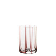 Zafferano Set 6 Bicchieri Tumbler Tirache Colore Ametista in Vetro Colorato in Massa Soffiato a Bocca Design Artigianale Veneziano Elegante