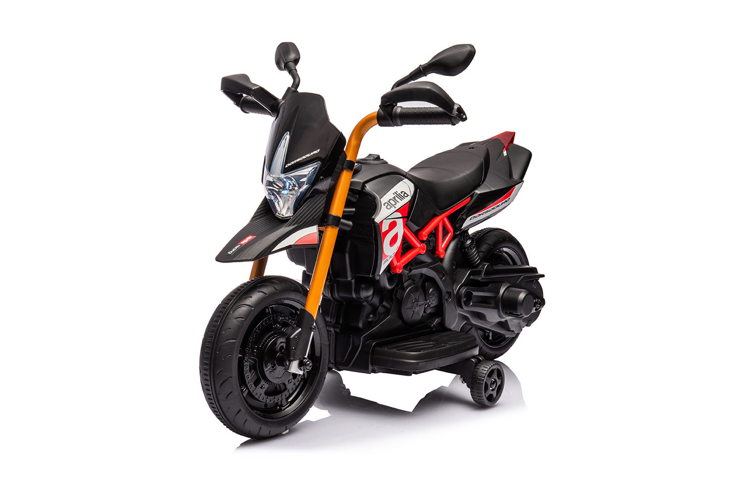Moto Elettrica per Bambini 6V Aprilia Dorsoduro Small Nera