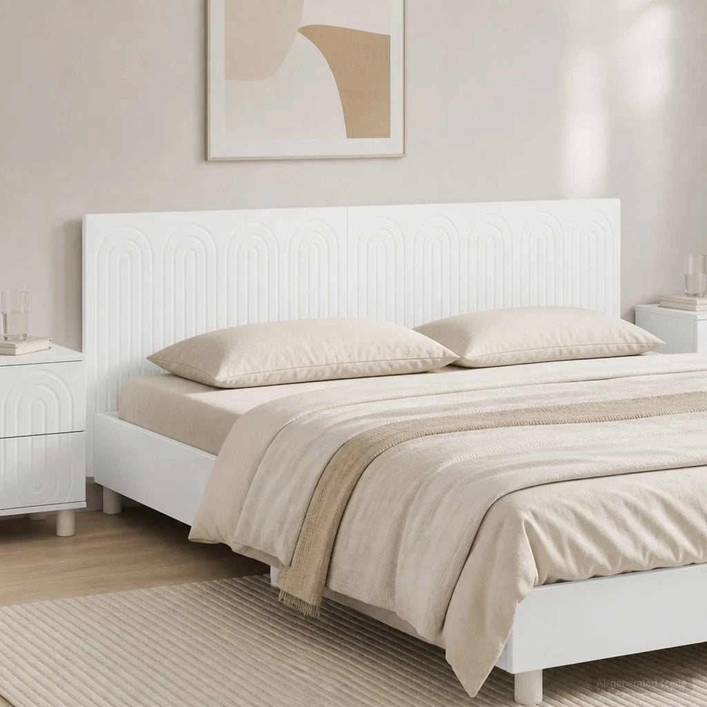 Testiera da Muro ALKMAAR Bianco Legno ingegnerizzato 896265