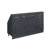 Set di mobili sottotetto Rion Calce nera/Antracite Set di 2 Vicco