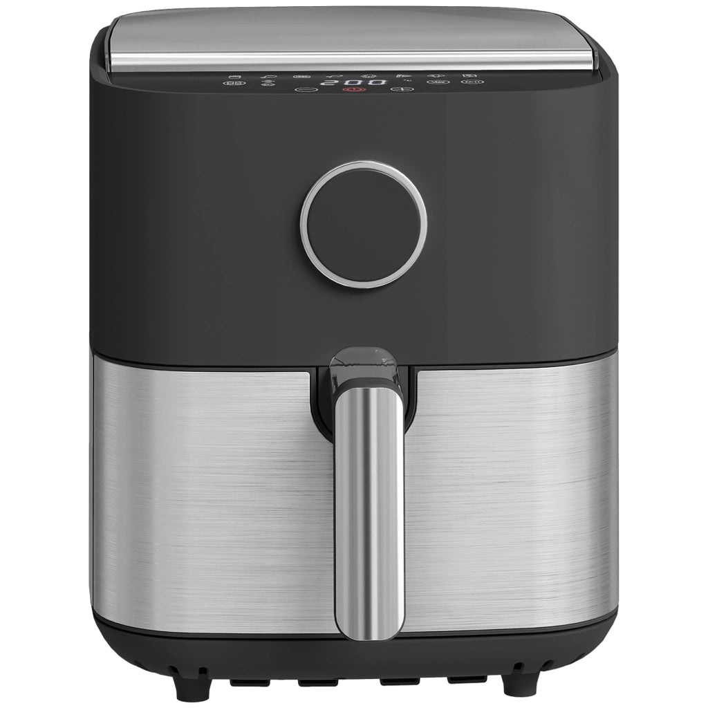 Friggitrice ad Aria da 8L, Air Fryer 1700W con 8 Programmi e Circolazione Aria Calda a 360¡ã, Display LED, Nero