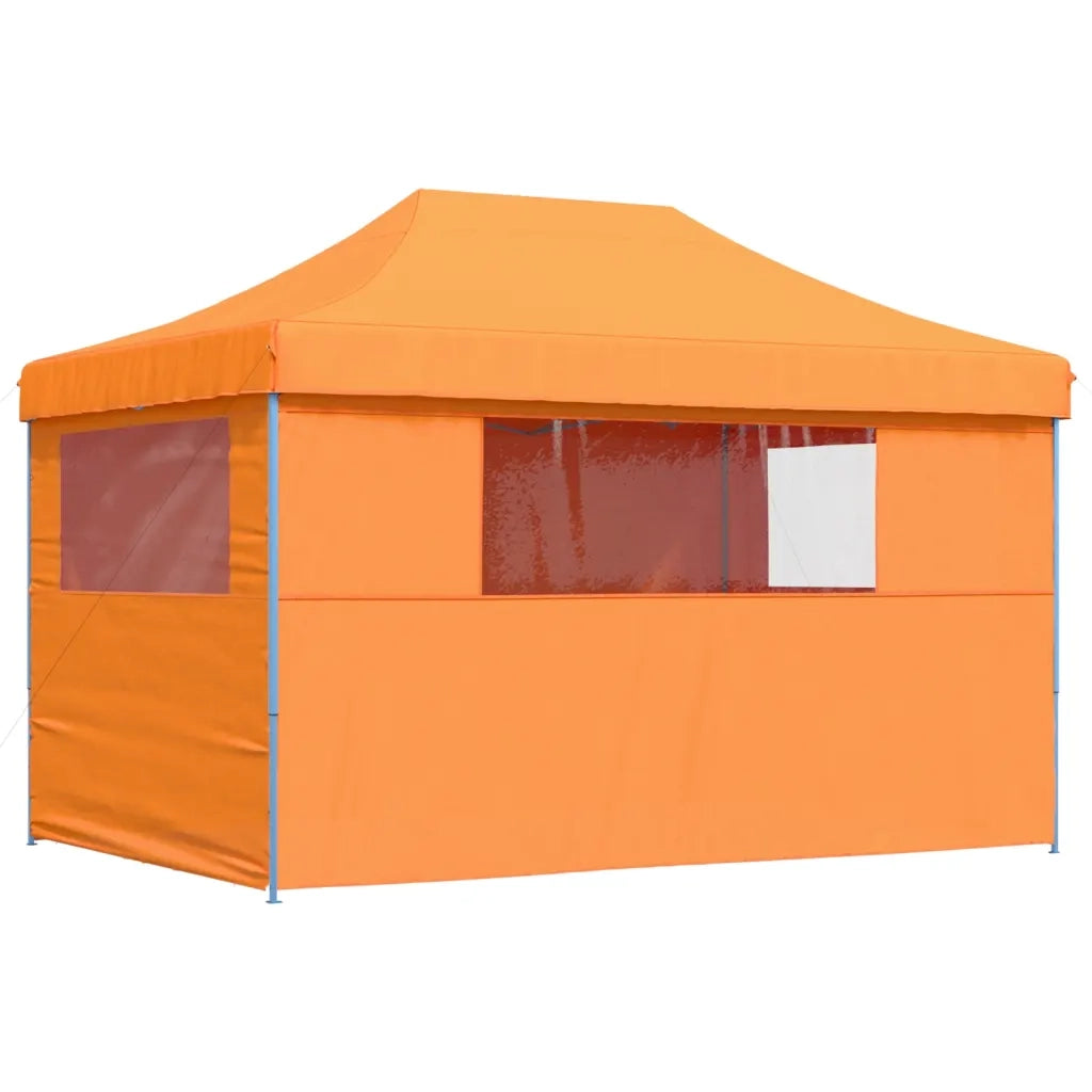 Tendone per Feste Pieghevole Pop-Up con 4 Pareti Arancione 4005025