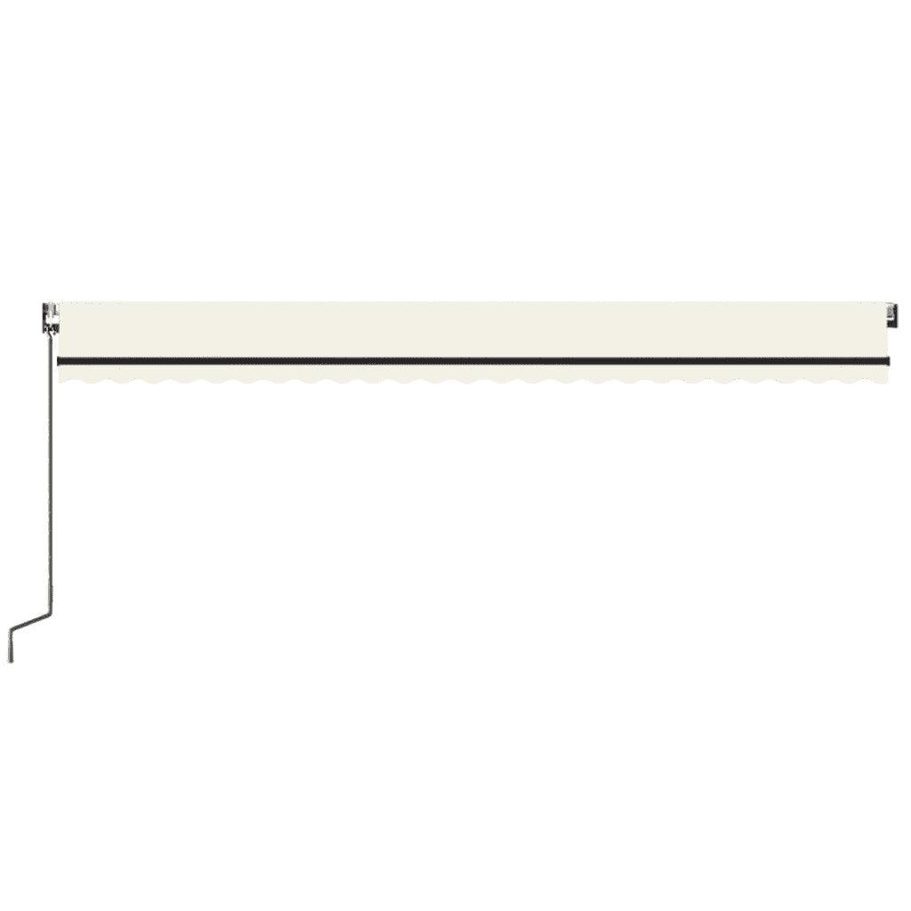 Tenda Automatica con Sensore Vento e LED 600x350 cm Crema 3069252