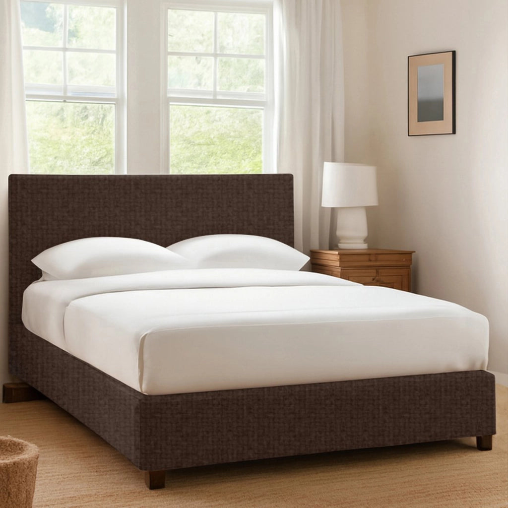 Ilford, Letto Singolo Sfoderabile Made in Italy, Marrone