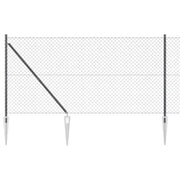 Palo della recinzione | Pannello per recinzione Grigio 10 x 1,2 m (rete 40 x 40 mm)