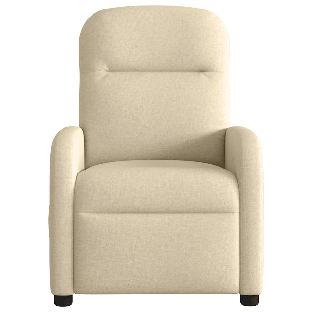 Divano Sedia-Poltrona Reclinabile in Tessuto Crema 361308