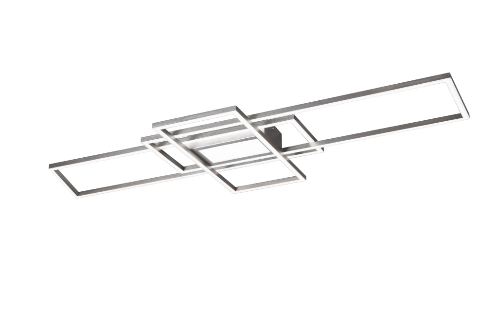 Plafoniera da Interno a LED in Metallo Nickel Opaco