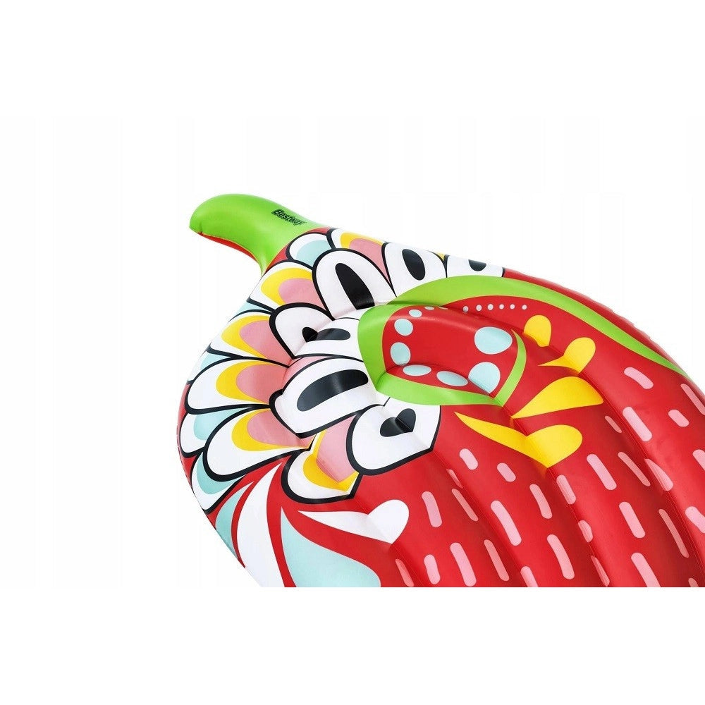 Trade Shop - Materassino Fashion Peperoncino Ispirazione Azteca 195x99 Cm Mare Piscina 43490 -