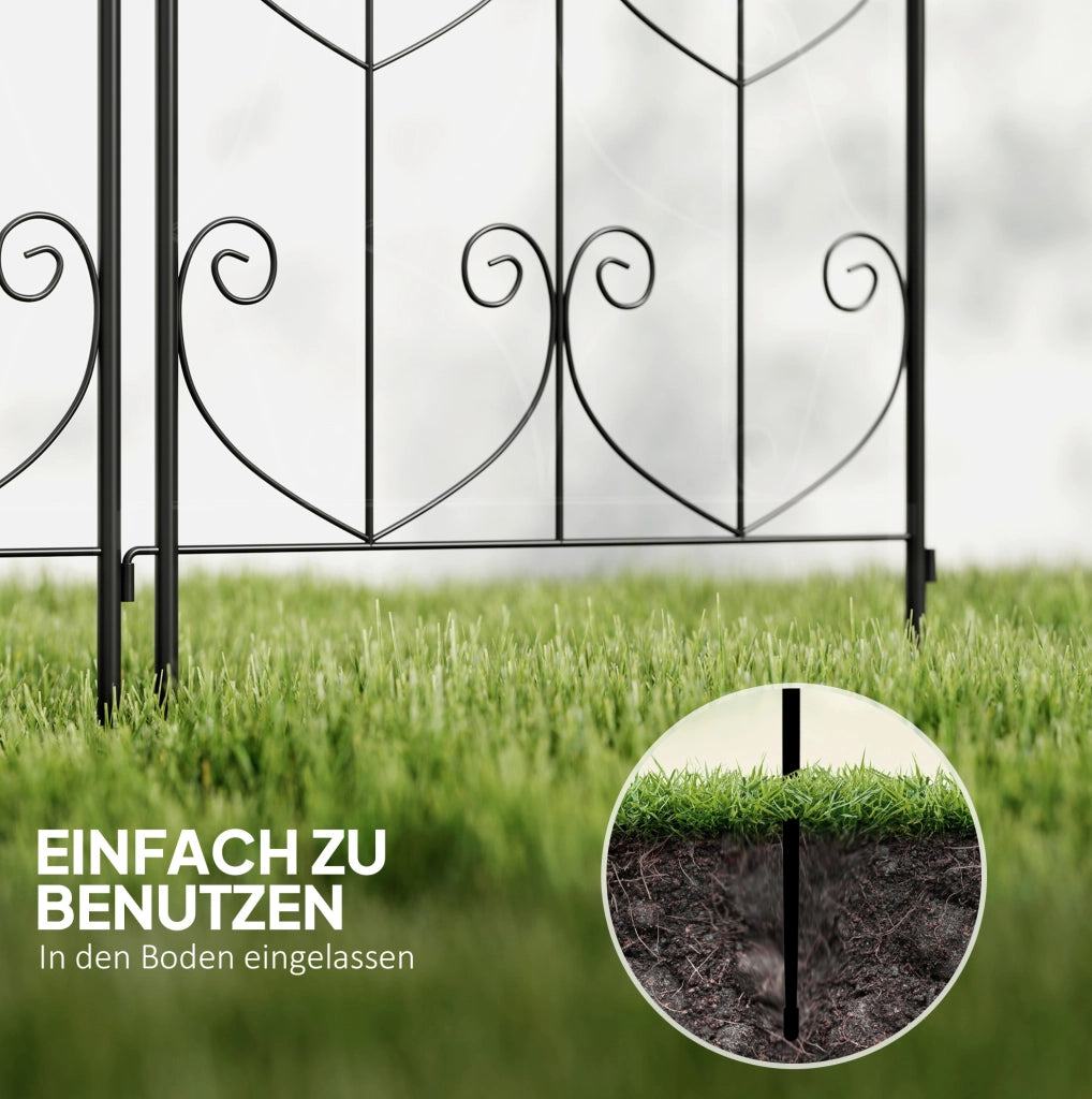 Set di 2 grigliati in metallo con uccelli 50 x 120 cm
