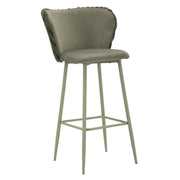 Sgabello Bar Alaska -b- Verde Set 2 Pz cm 55x58x106 (altezza Seduta cm 77)