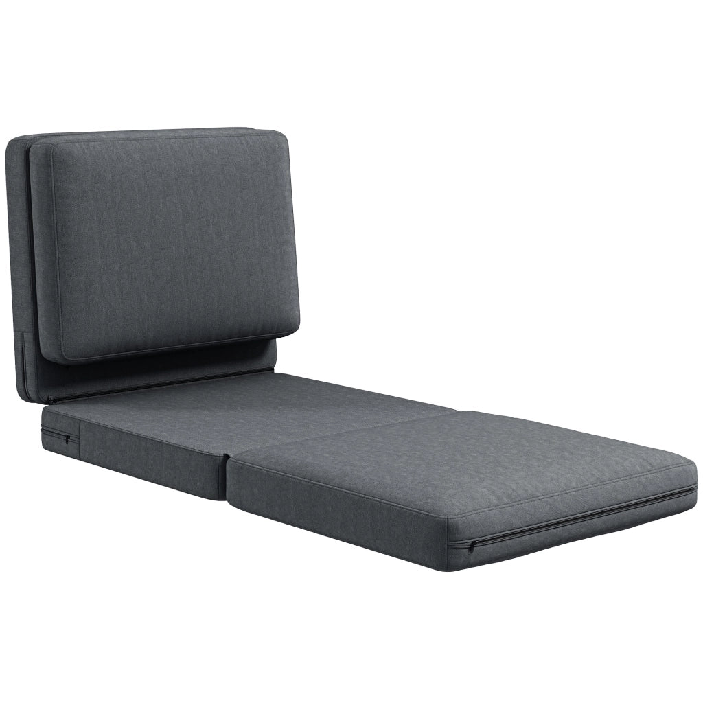 Poltrone Pieghevole ¨C zephmum ¨C Grigio Scuro 75x268x18