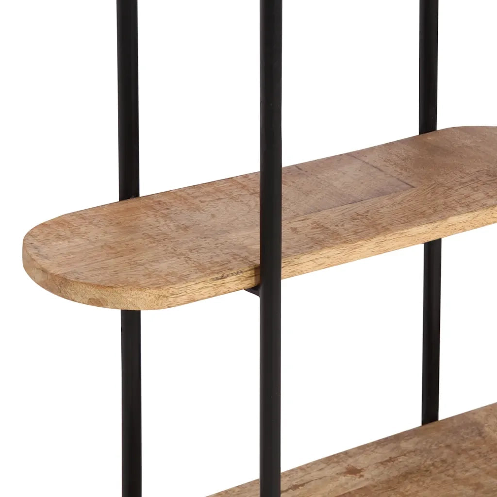 Mensola da Parete 90x20x116,5 cm Legno Massello di Mango Grezzo 373635