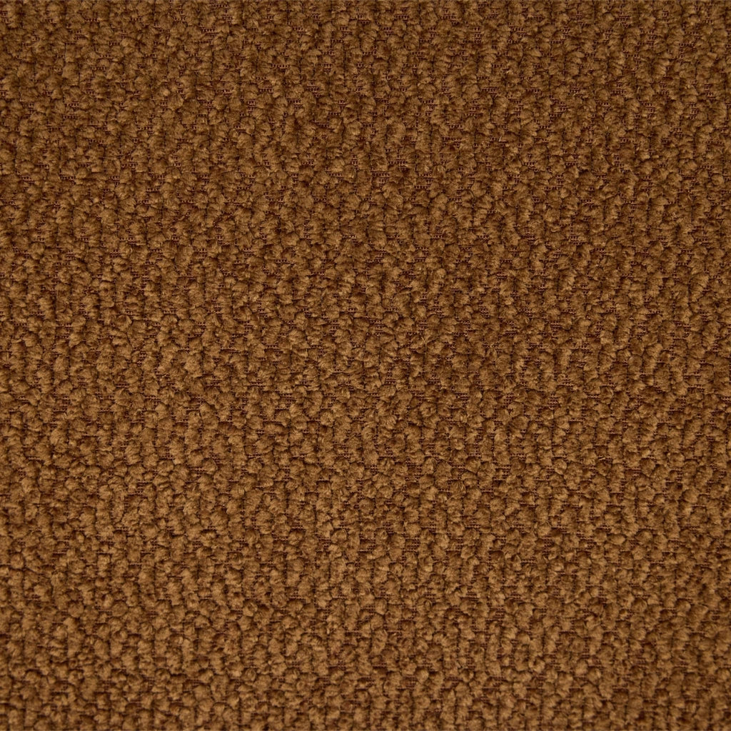 Poltrona vintage in tessuto chenille con struttura cromata, terracotta