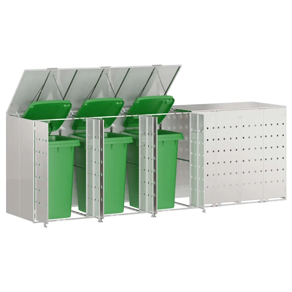 Contenitore per Rifiuti per 3 Bidoni 340 x 77.5 x 115.5 cm