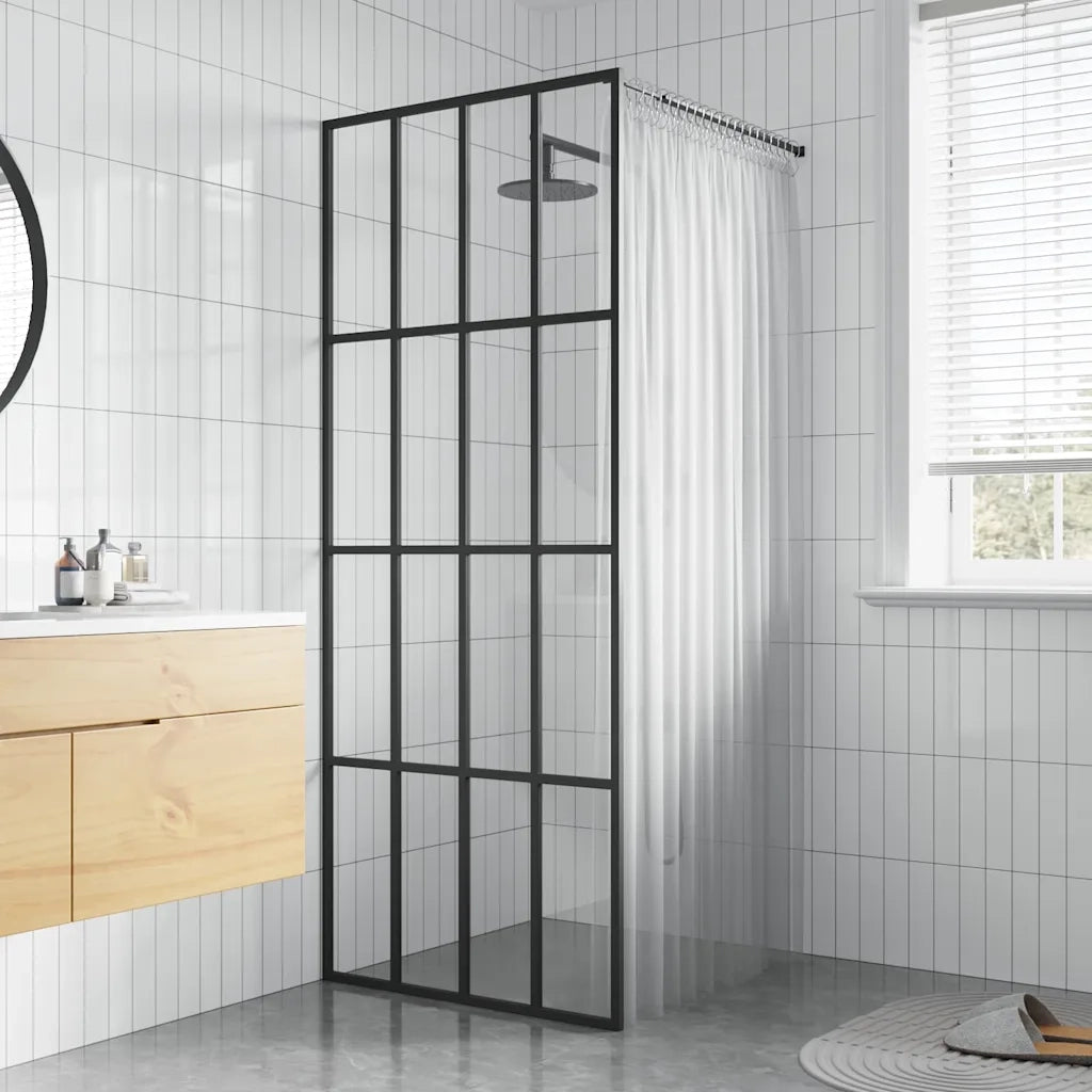 Cabina Doccia con Vetro Temperato Trasparente 90x195 cm 145675