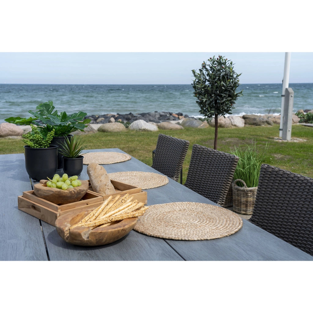 Set di 4 Sottopiatti Bombay, Marrone, Juta, 38x38x0,5 cm