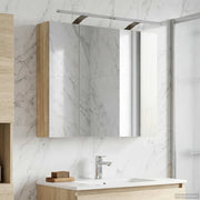 Mobiletto per specchio da bagno Rovere Sonoma 80 x 14.5 x 70 cm 889113