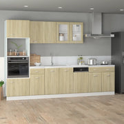 Set di Mobili Porta TV 7 pz Lyon Rovere Sonoma in Truciolato 3307653
