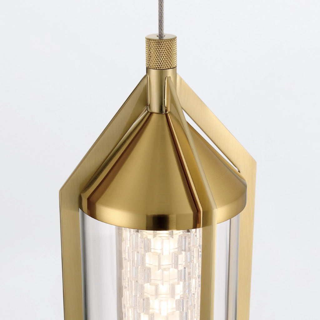 Lampada a sospensione Espada Quintiesse LED 18W ottone