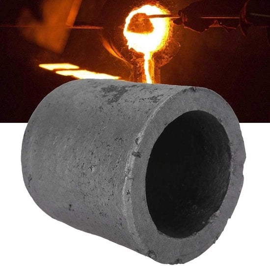 Fornello a Cuppa per Sciogliere con Carburo di Silicio e Grafite per Fondere Rame e Gioielleria con Torcia a Carbone.