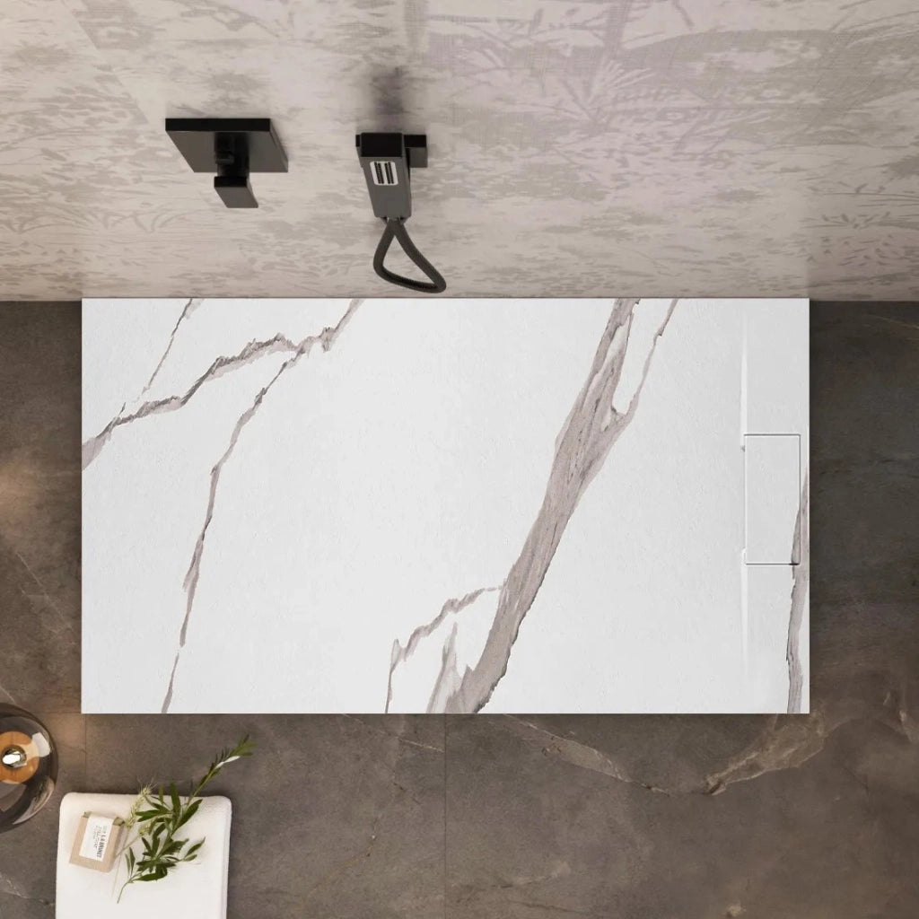 Piatto Doccia Bazalt Carrara White 80x100
