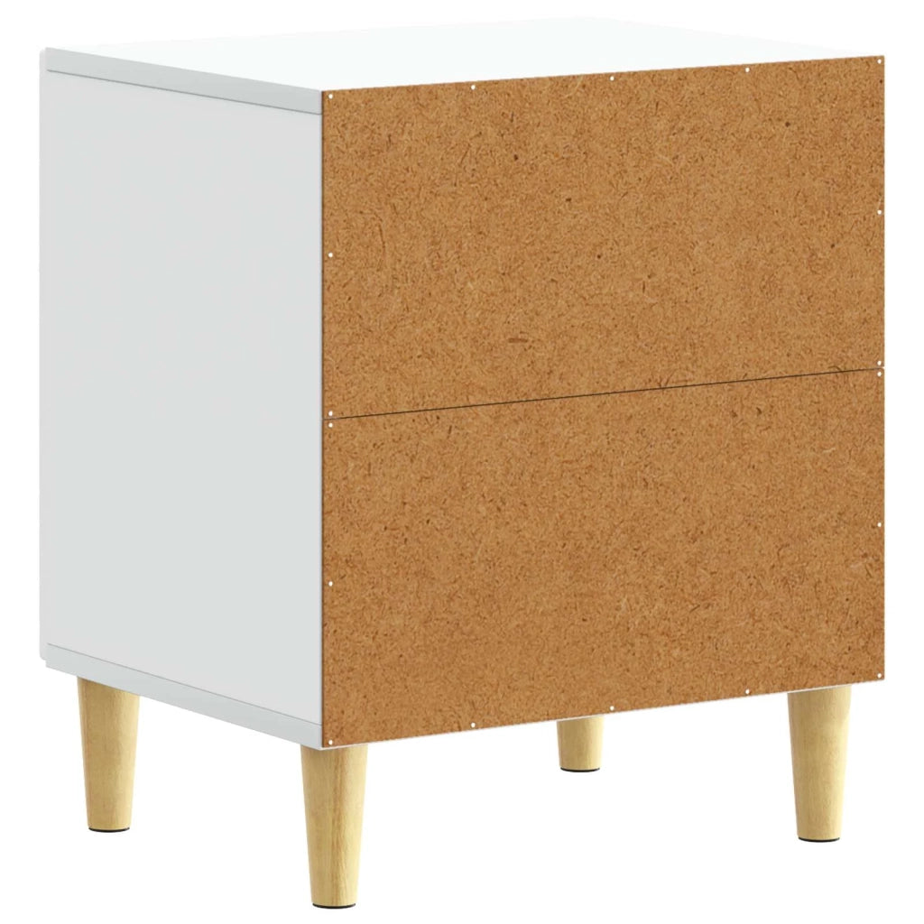 Comodino 2 pcs Bianco 43 x 34,5 x 50 cm Legno ingegnerizzato 895026