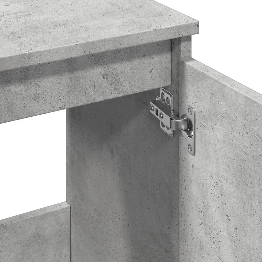 Mobile Lavabo Grigio Cemento 58x33x60 cm in Legno Multistrato 857116