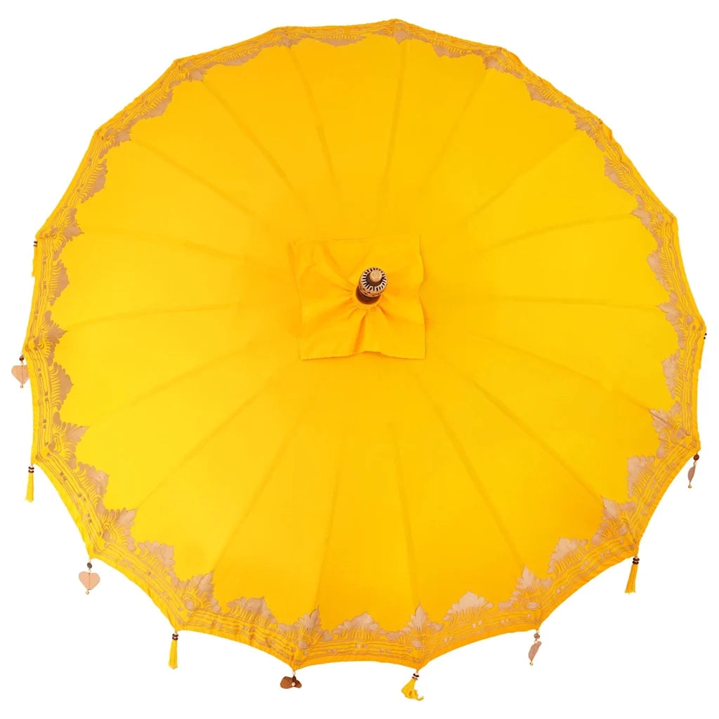vidaXL Parasol Balinese Giallo (210-220) x 260 cm