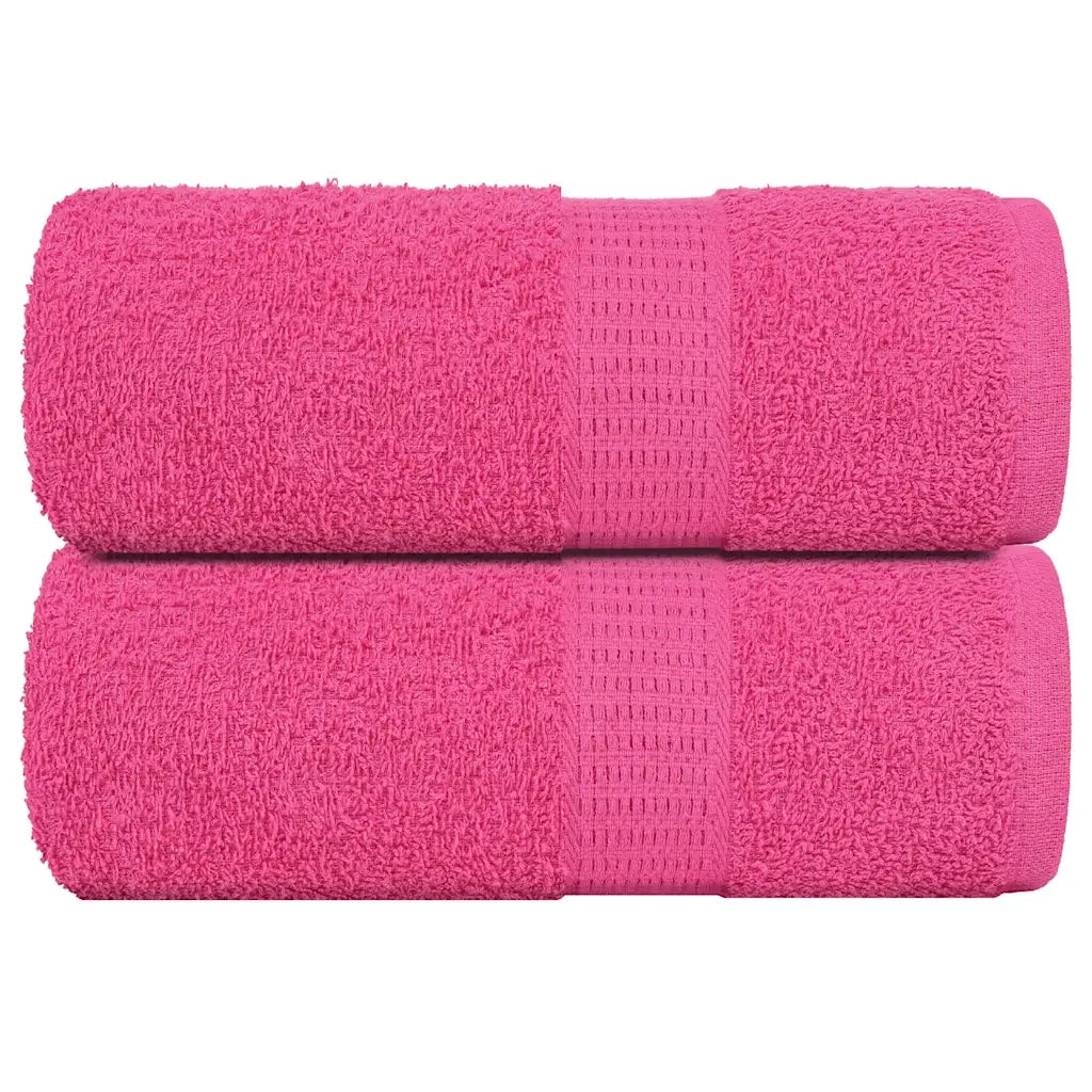 Asciugamani Ospiti 2 pz Rosa 30x50 cm 360 g/mÂ² 100% Cotone