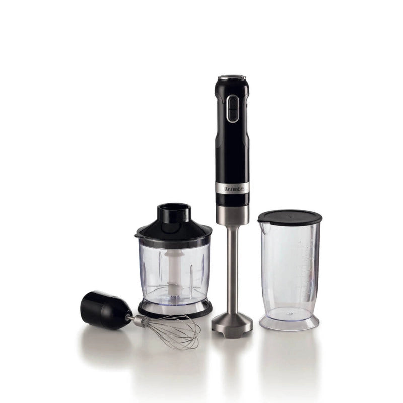 Frullatore a immersione 1000W - 10 velocità + turbo - Accessori inclusi - Nero